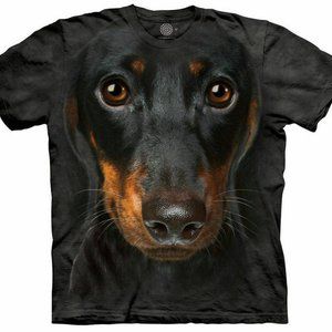 Dachshund Dog Cute Dogs Puppy The Mountain Animal Cotton Adult T-Shirt L-3X